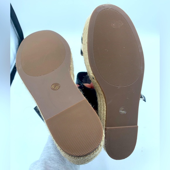 Steve Madden Platform Zebra Print Buckle Leather Hemp Sandals 6 Excelnt! - Picture 2 of 3